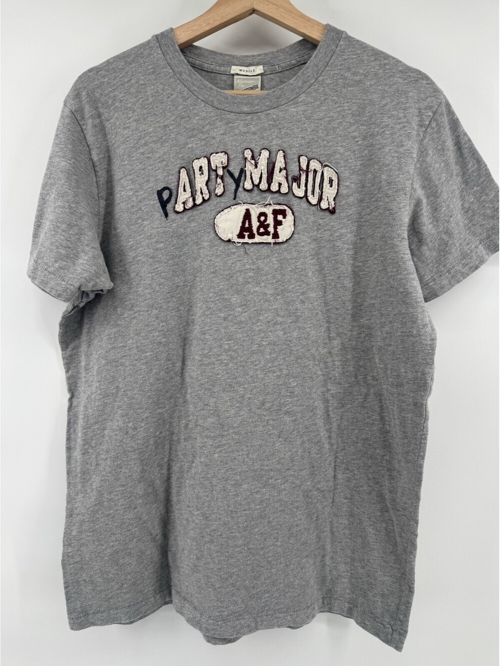 Vintage Y2K Abercrombie And Fitch Party Major Shirt Muscle Size Xl